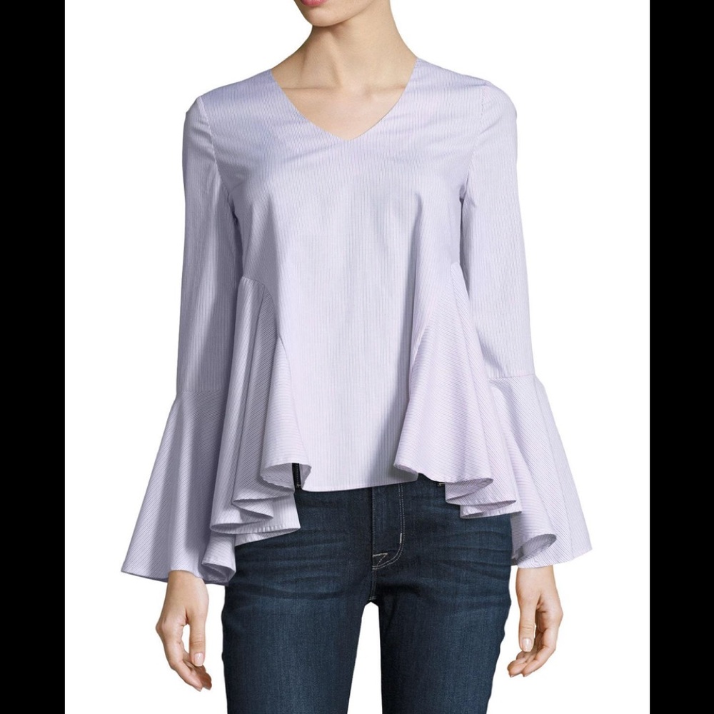 Romeo & Juliet Couture Striped Poplin Top 🥰